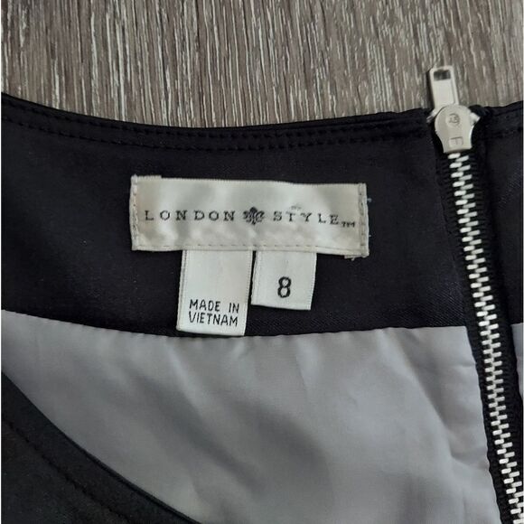 NEW London Style Black Gray Formal Business Dress 8 - Picture 3 of 9